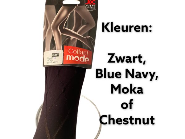 Fantasiepanty Romy - Zwart-Blue Navy-Moka of Chestnut