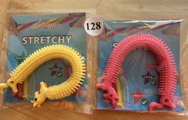 Stretchy Set Eenhoorn roos/geel