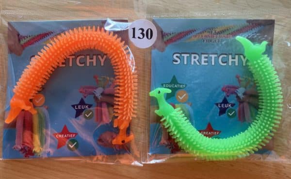 Stretchy Set Dino oranje/groen