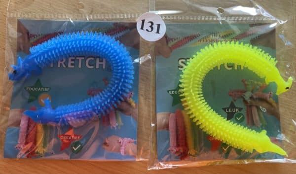 Stretchy Set Dino blauw/fluo geel