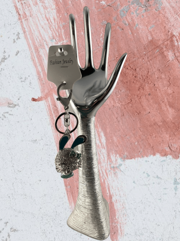 Sleutelhanger Strass Poes - Groen