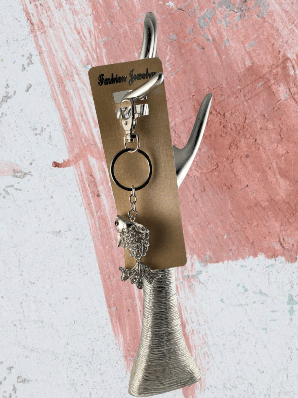 Sleutelhanger Strass Vis