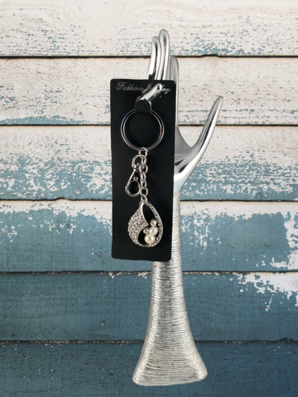 Sleutelhanger Strass Schelp & Parels