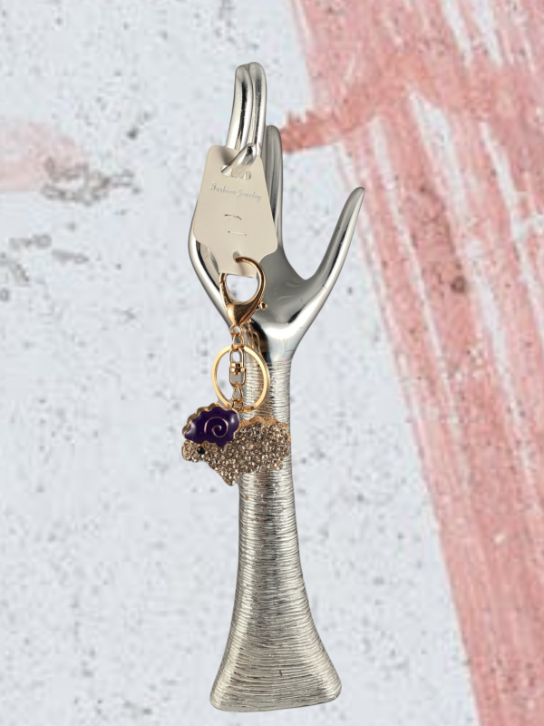 Sleutelhanger Strass Schaap